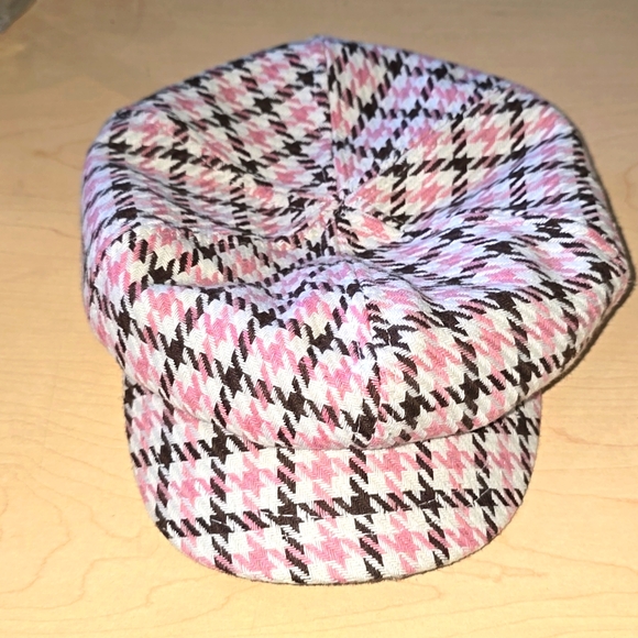 RARE VINTAGE Pink,brown&white one size Apple Hat - Picture 6 of 7